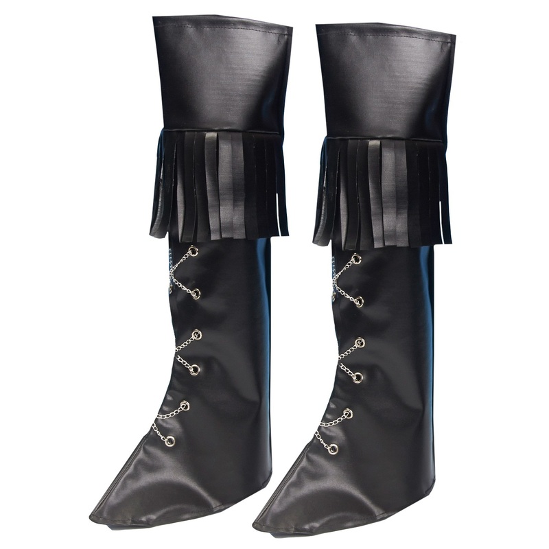 Boot tops with fringes & chains Shoe covers
