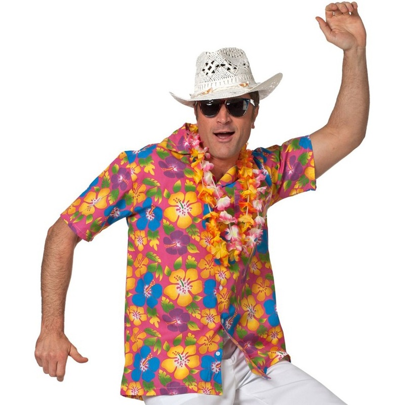 Flowery Hawaiian shirt for men S