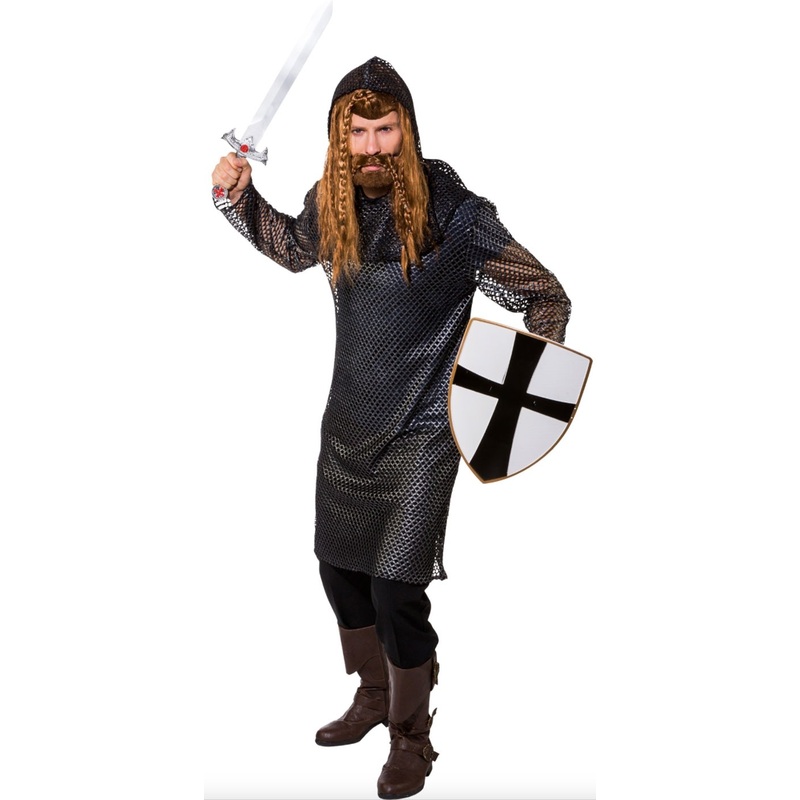 Knight chain mail Rob with hood S-M
