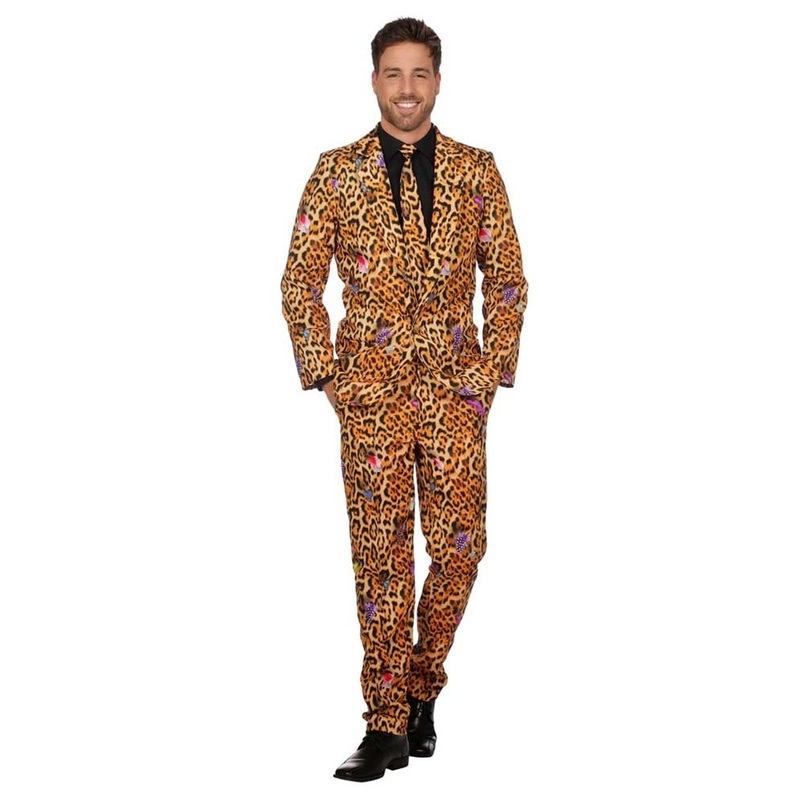 Leopard party suit for men deluxe 48
