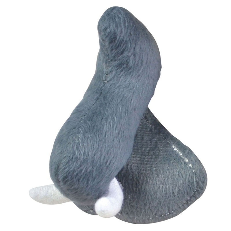 Plush elephant trunk gray