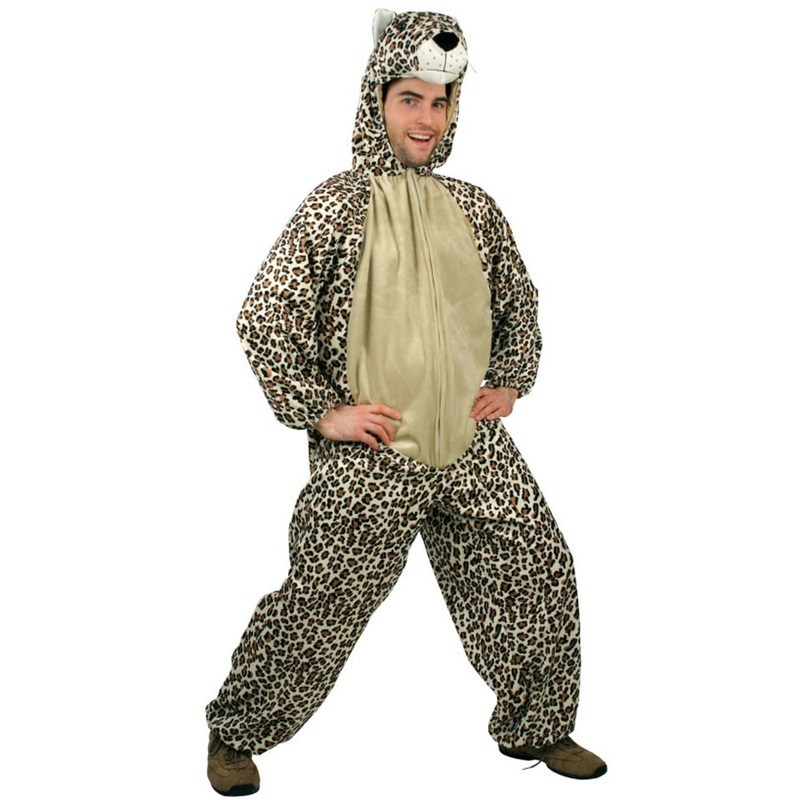 Plush leopard chino costume L