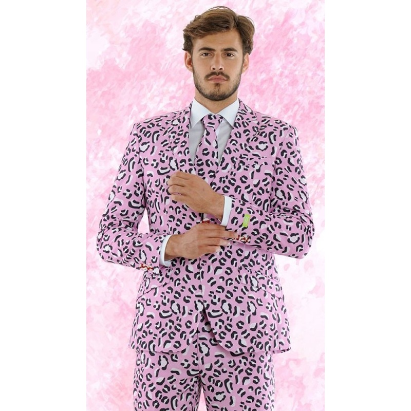 Rosario leopard print party suit 48