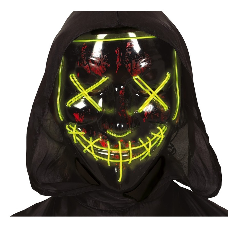 Sewn smile LED mask