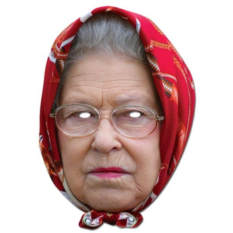 The Queen cardboard mask