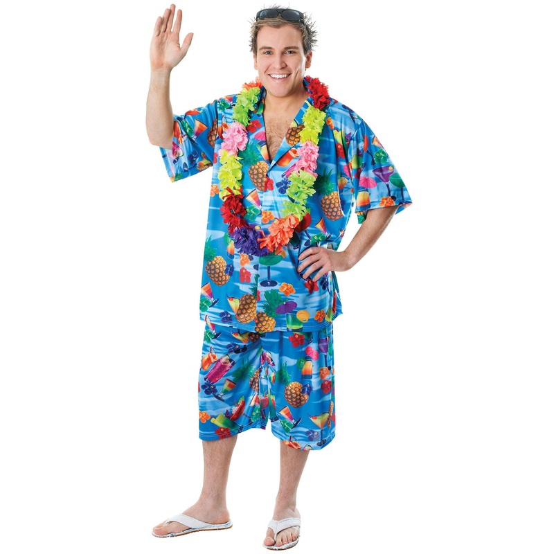 XL Tutti Frutti Hawaii costume for men