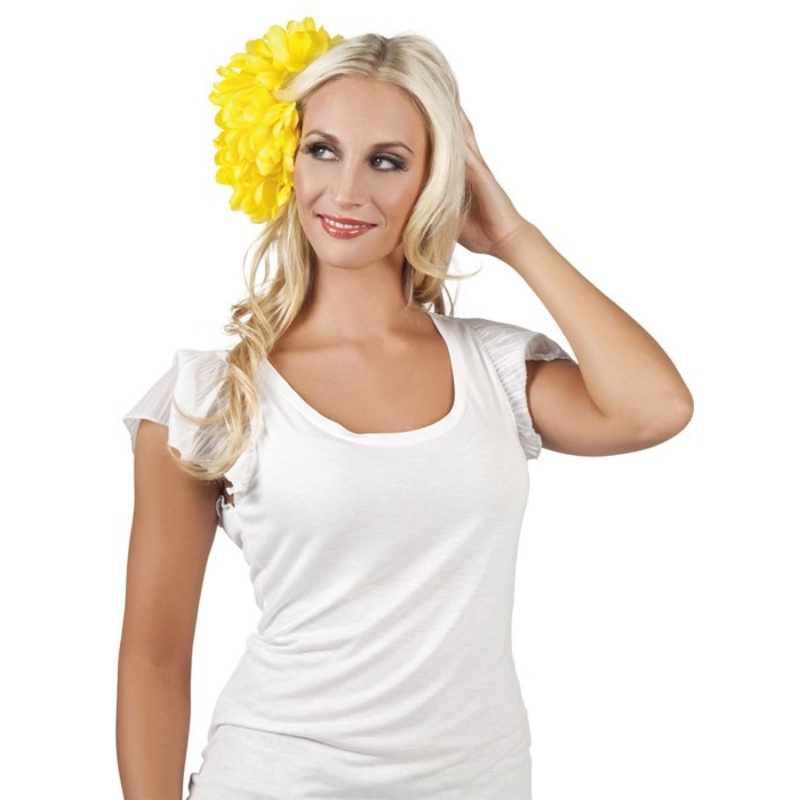 Yellow flowers hair accessories