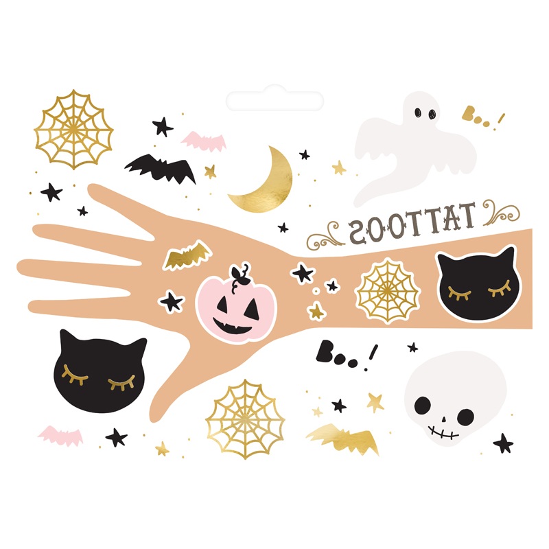 12 Boo Town Halloween tattoos
