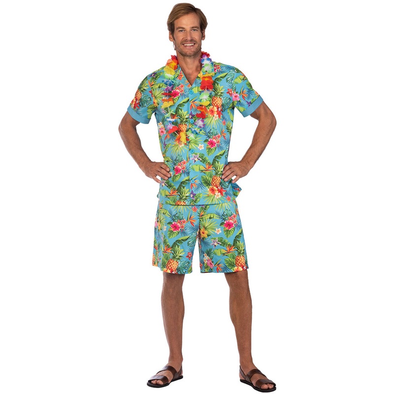 2-piece Hawaii costume set for men M-L