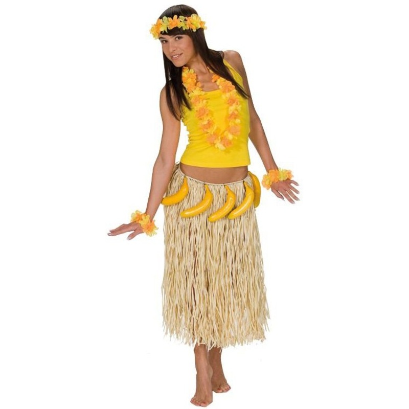 Bast skirt Hawaii with bananas