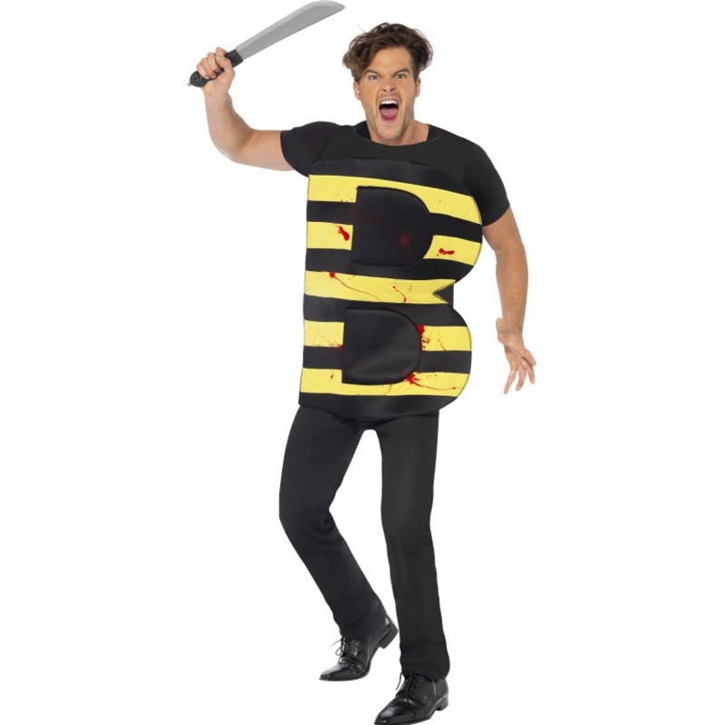 Bloody striped B psychopath costume