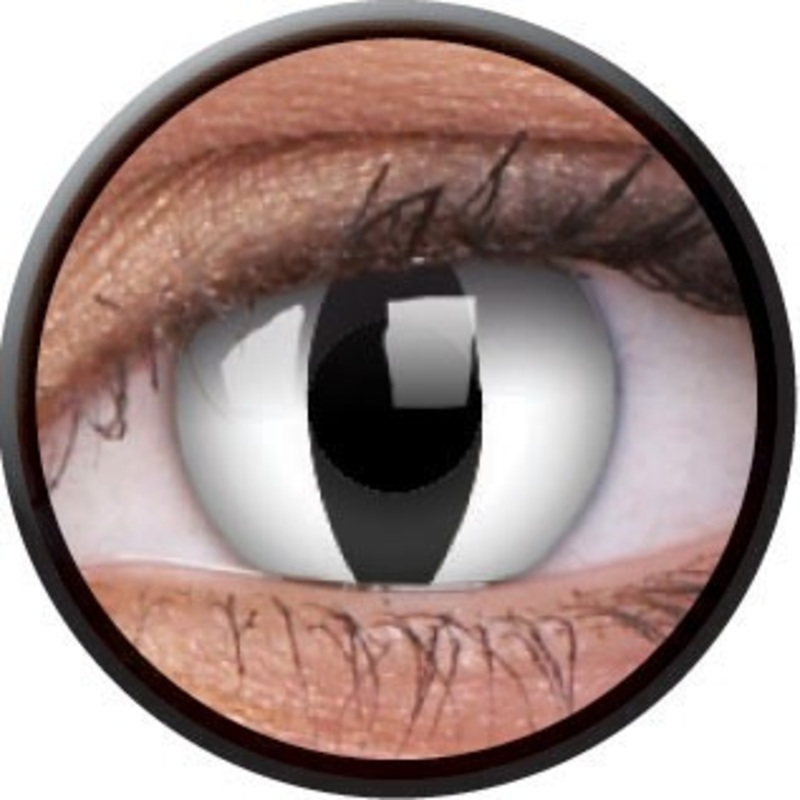 Contact Lenses Horror Snake White