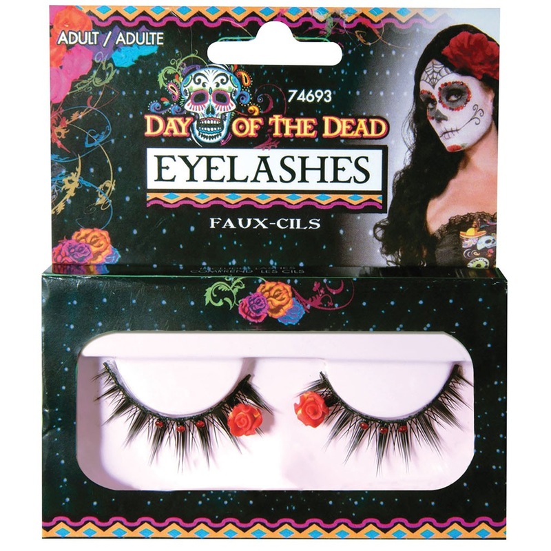 False eyelashes with rose details