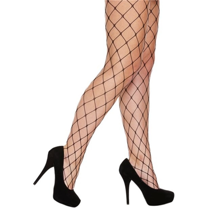 Fishnet tights black one size