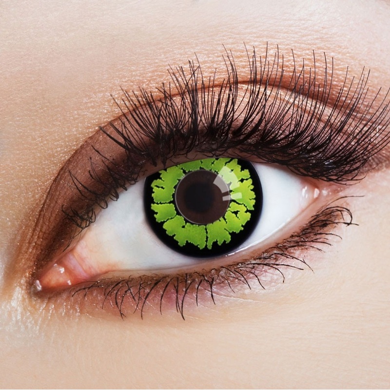 Green snake contact lens