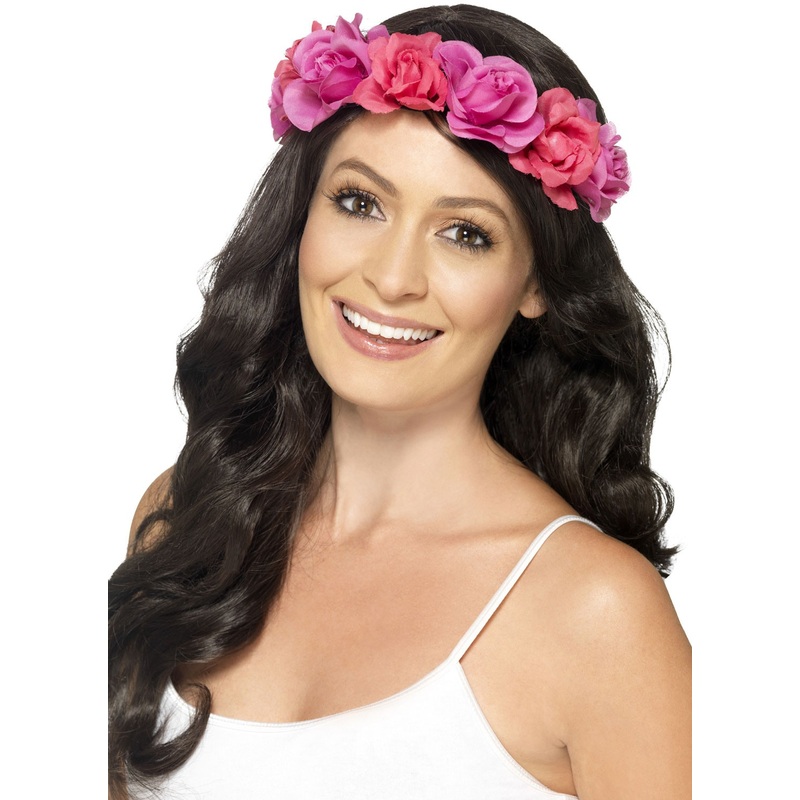 Hawaii bust hair band pink