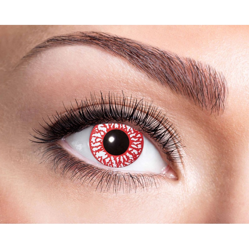 Iris contact lens bloodshot