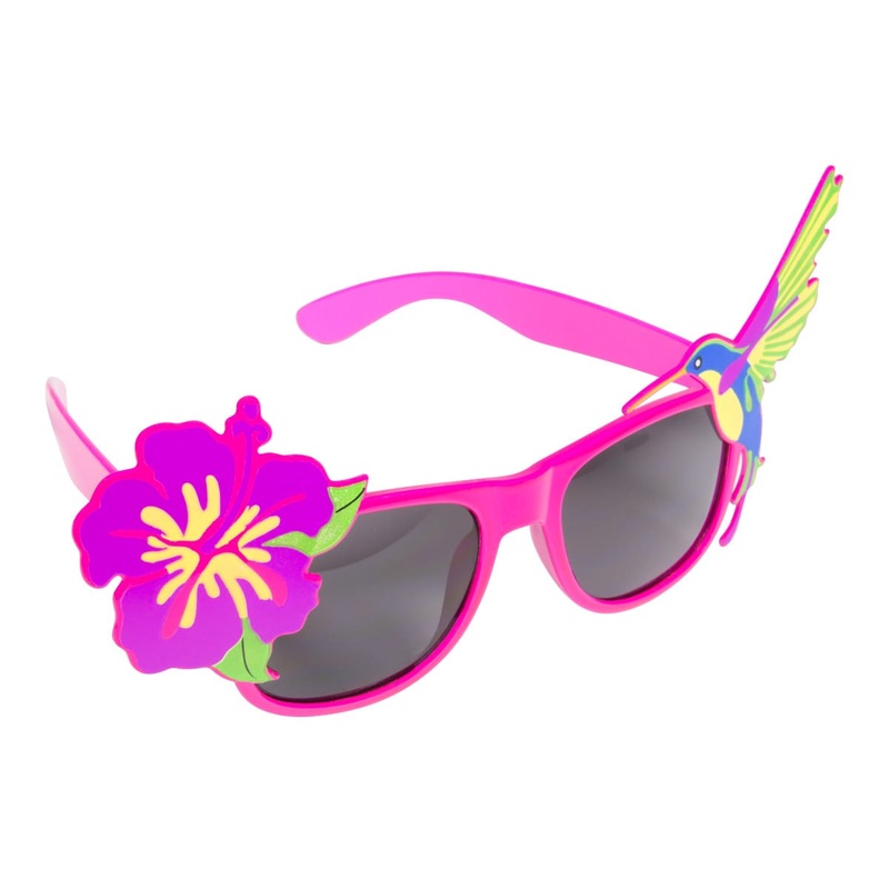 Party glasses bird of paradise purple
