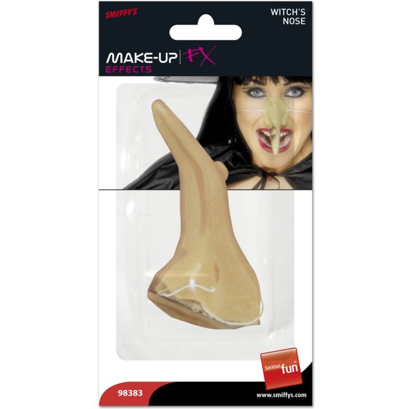 Warty, crooked witch nose