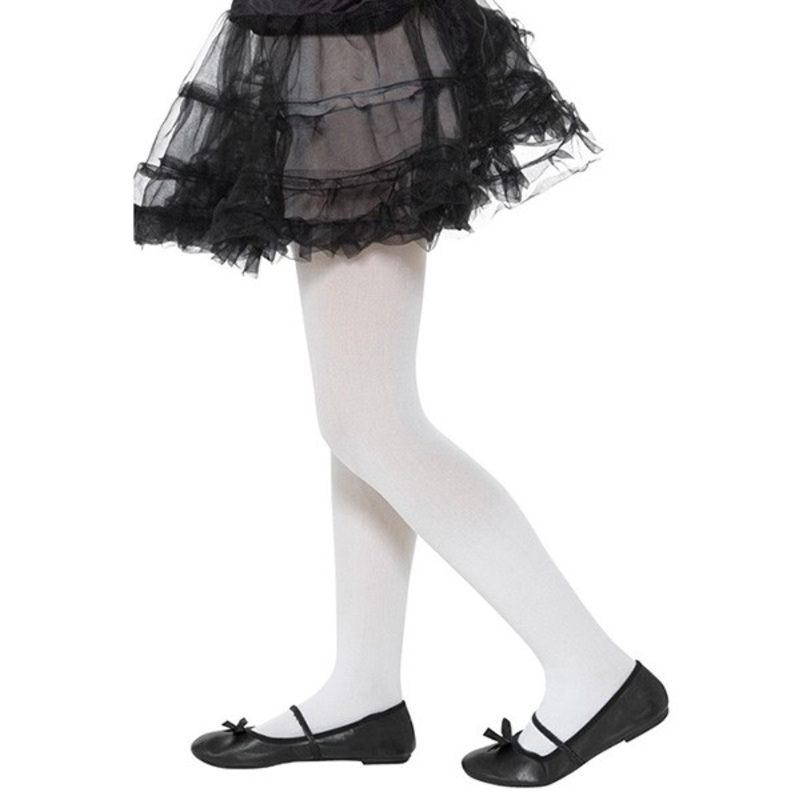 White Kids Tights Opaque