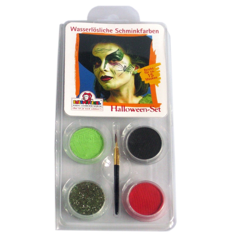 Angry witch make-up set 4 colors