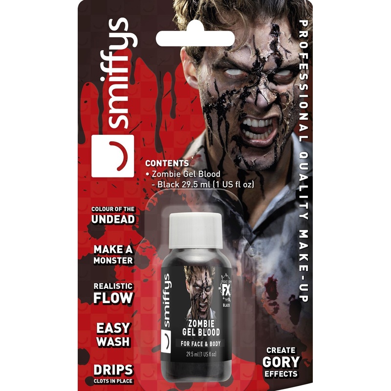 Black zombie fake blood gel 29ml