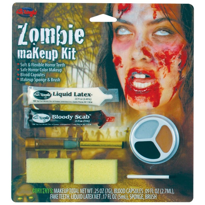 Bloody zombie make-up set