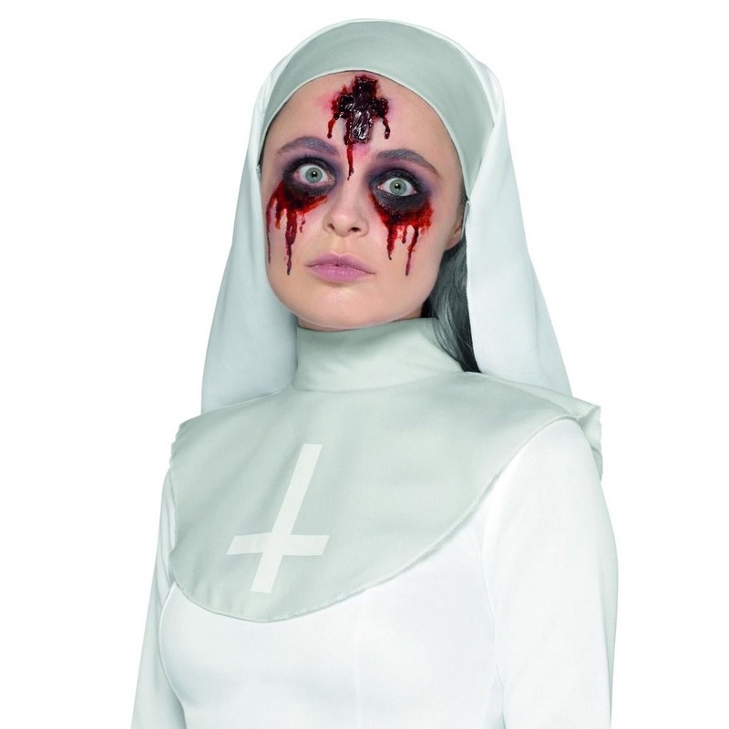 Cross wound latex applique