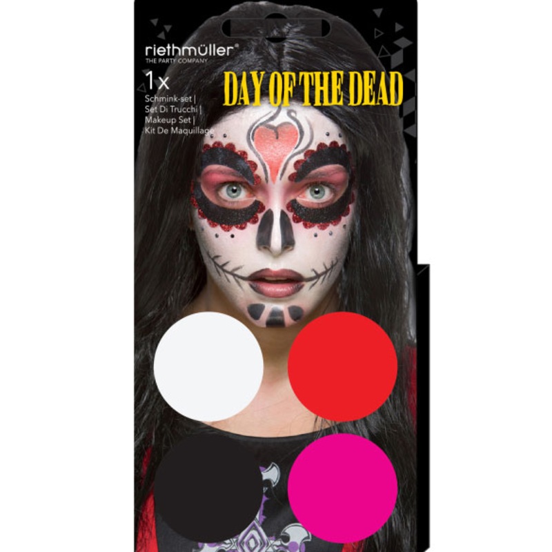 Day of the Dead face paint 4 colors