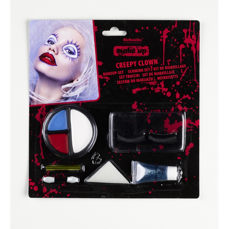 Halloween scary clown make up