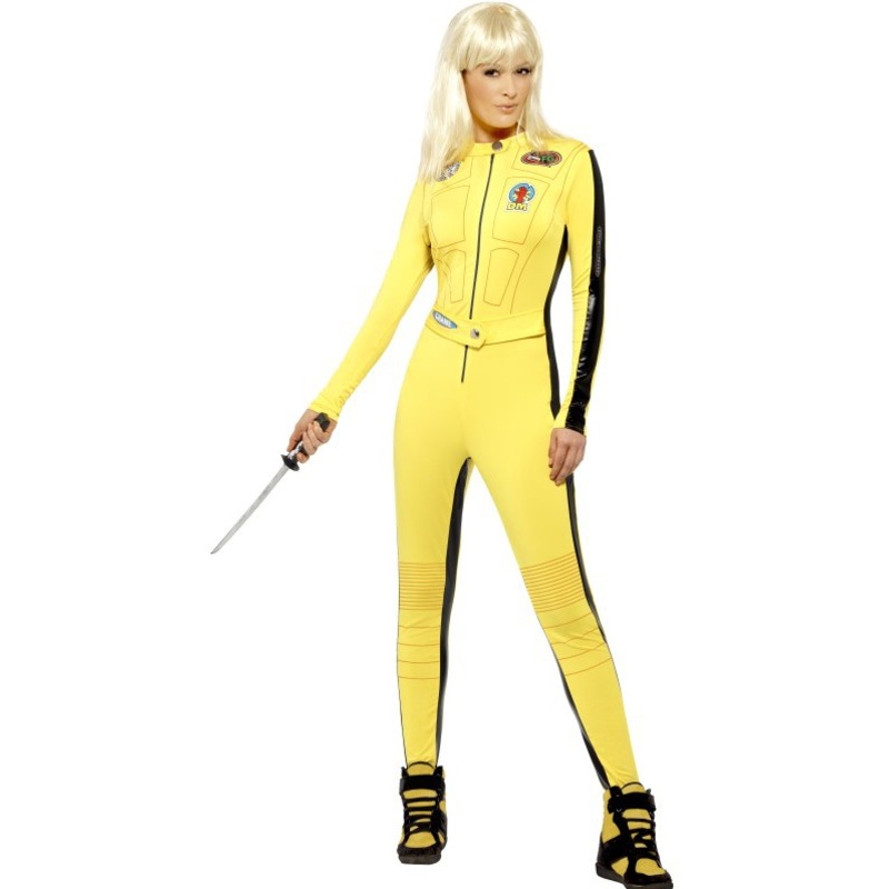Kill Bill Kiddo Overall With Sword Ladies Costume 36-38