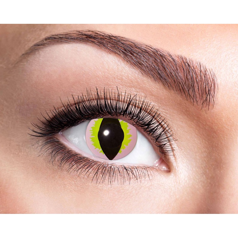 Nightmare Cats Yellow Contact Lenses