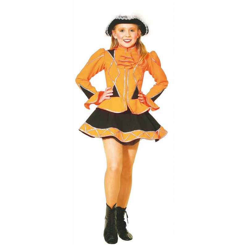 Orange Tanzmariechen children's costume 128