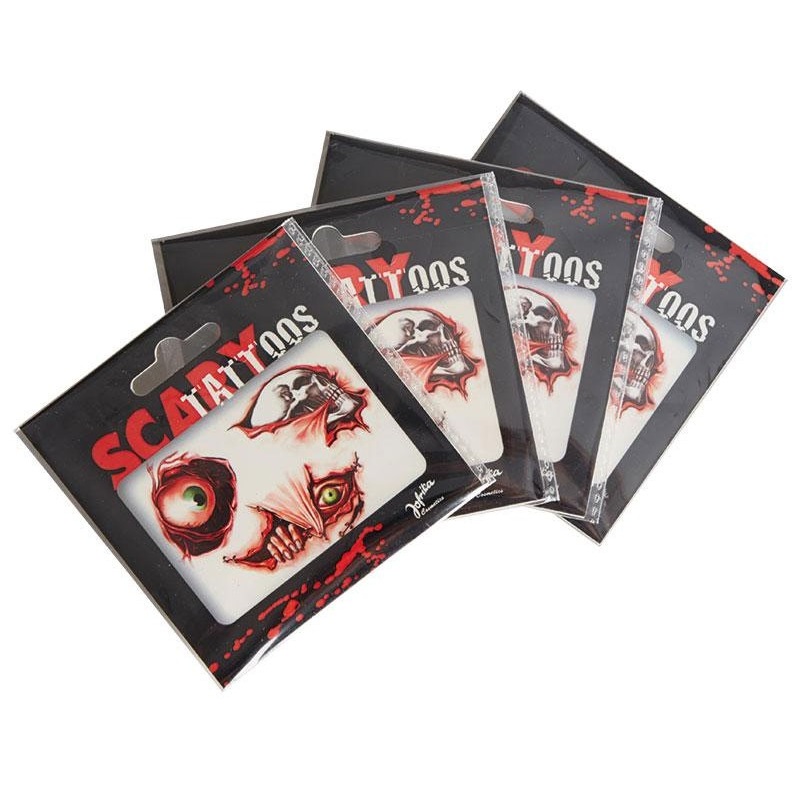 Scary horror zombie tattoo