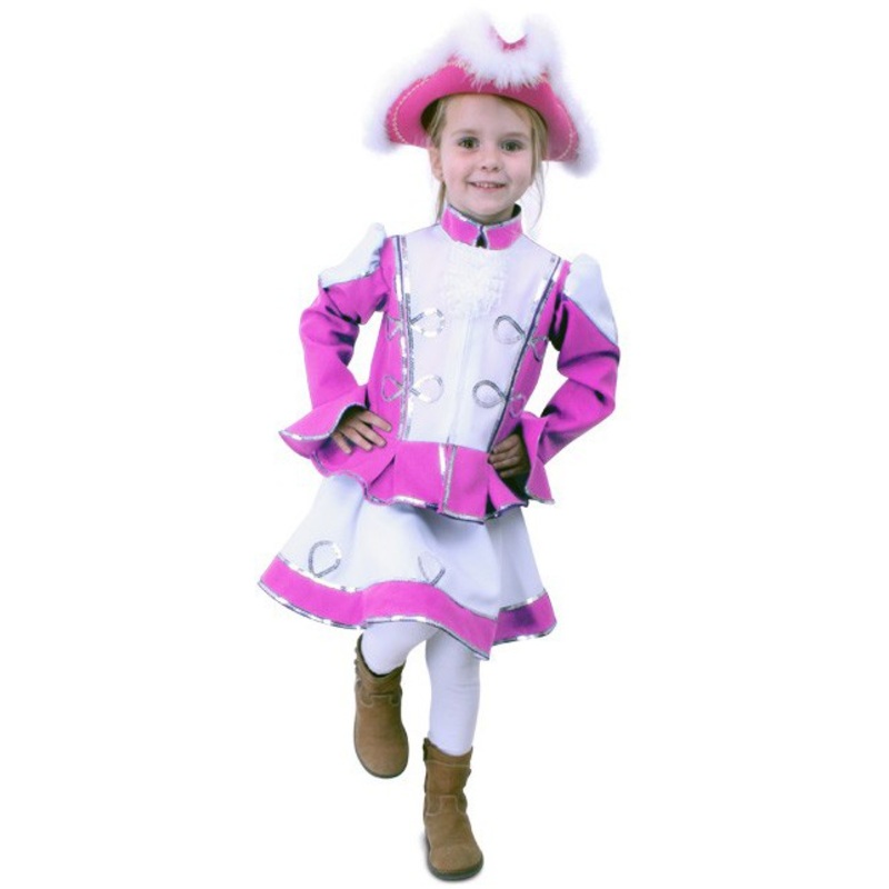 Tanzmariechen kids costume pink and white 104