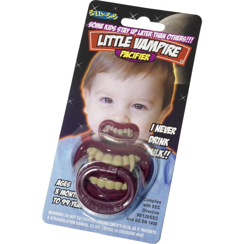 Vampire baby pacifier