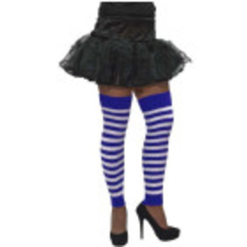 1 pair of cuffs blue-white