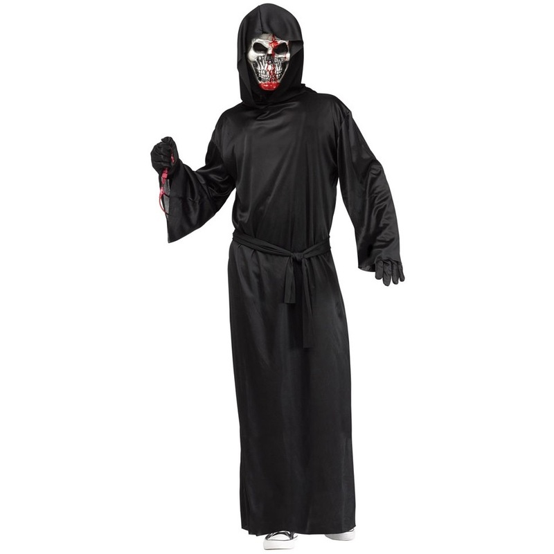 Blood smeared grim reaper Halloween costume