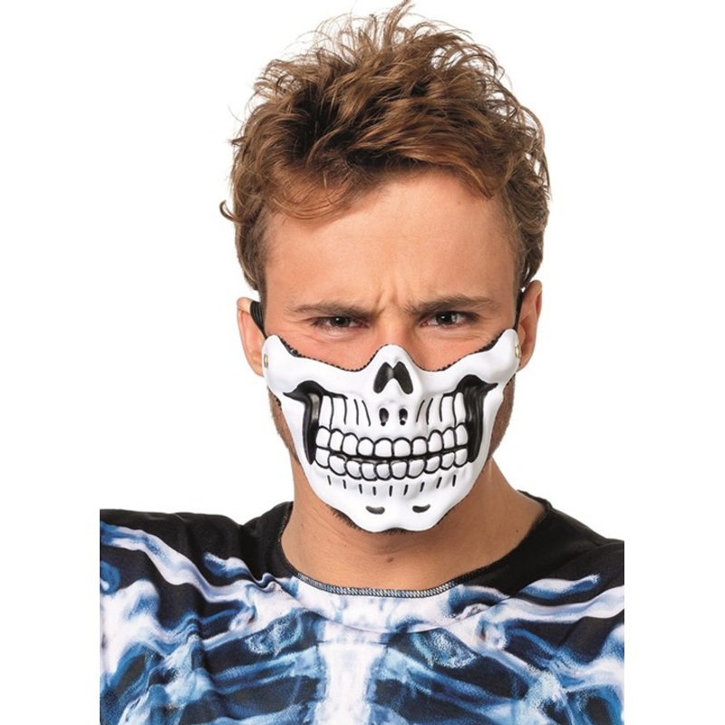 Bony skeleton half mask