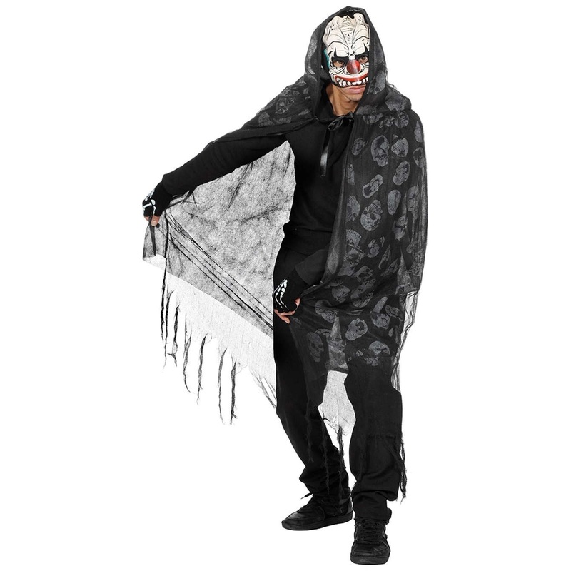 Horror Death Skull cape unisex