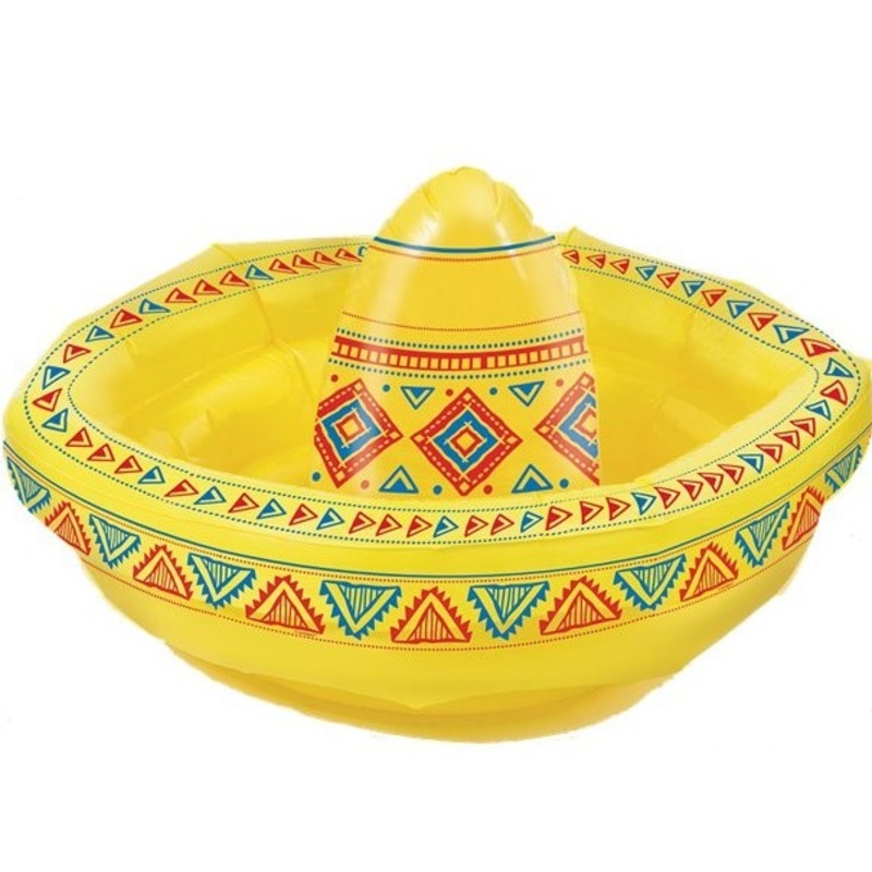 Inflatable sombrero drink cooler 45cm