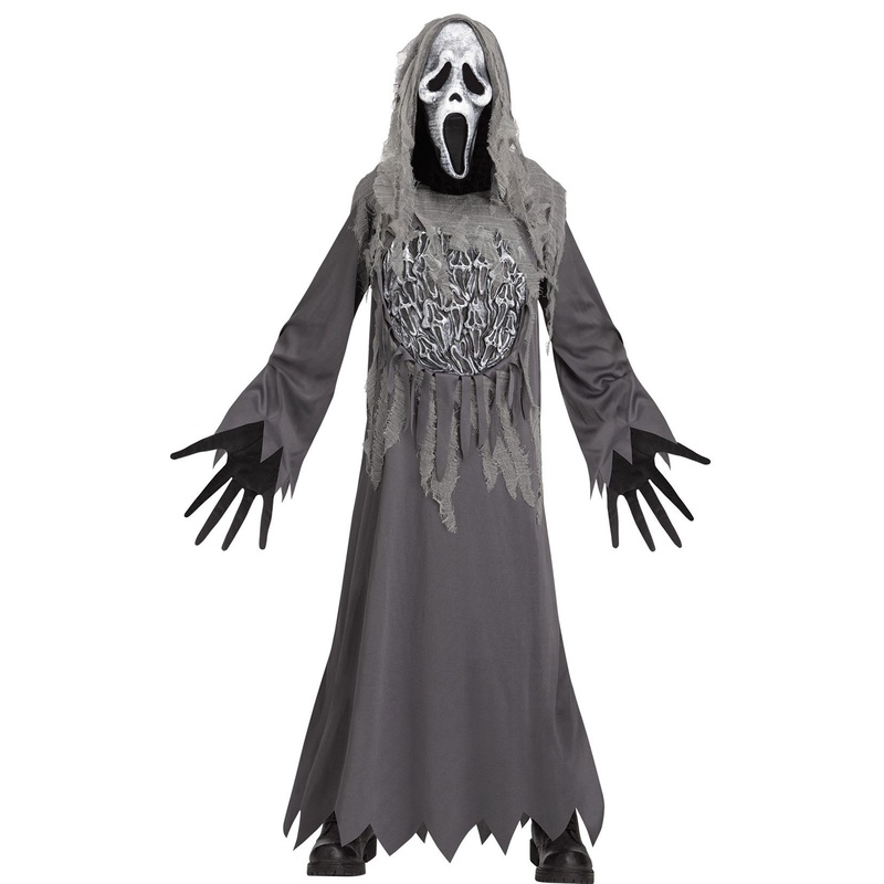 Scary figure Scream men's costume gray M