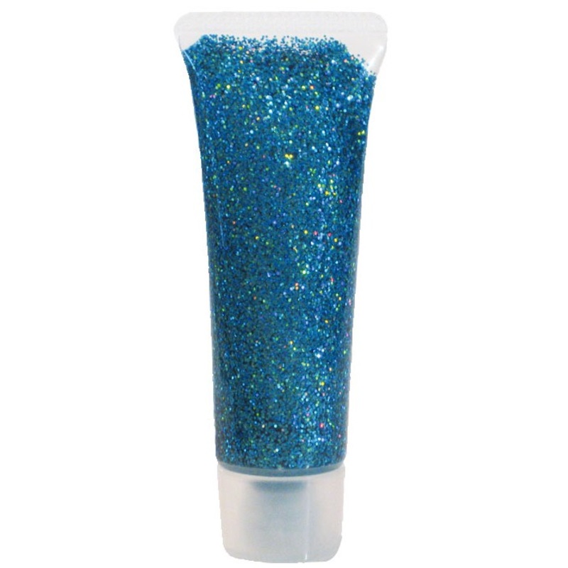 Turquoise glitter jewel gel