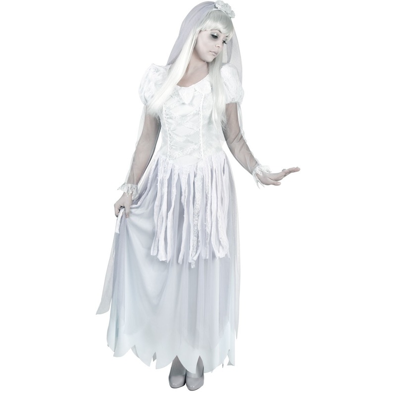 White ghost bride costume 36-38