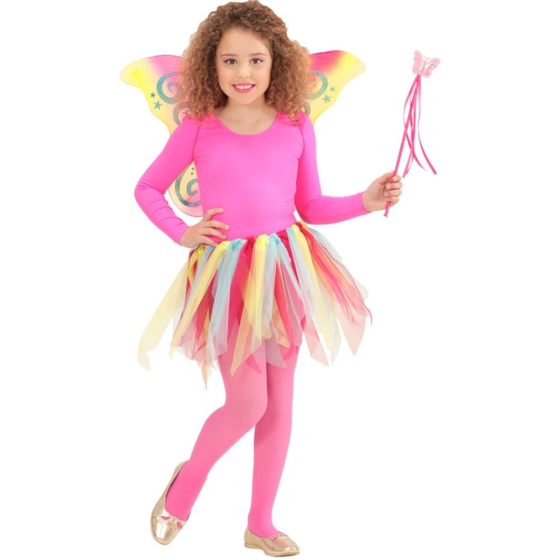 3-piece fairy costume rainbow set