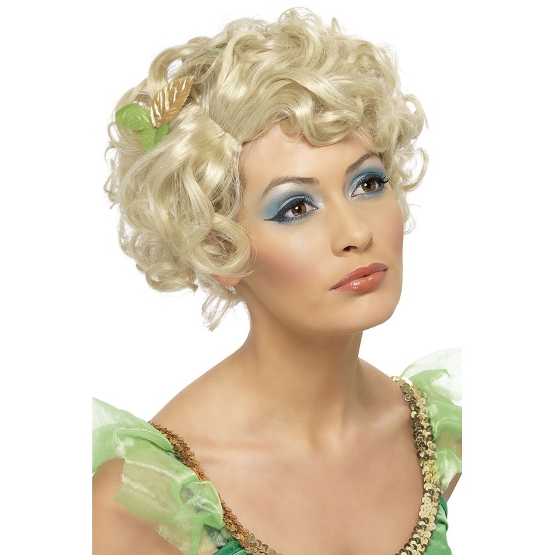 Blonde Foglia Fairy Wig With Leaves