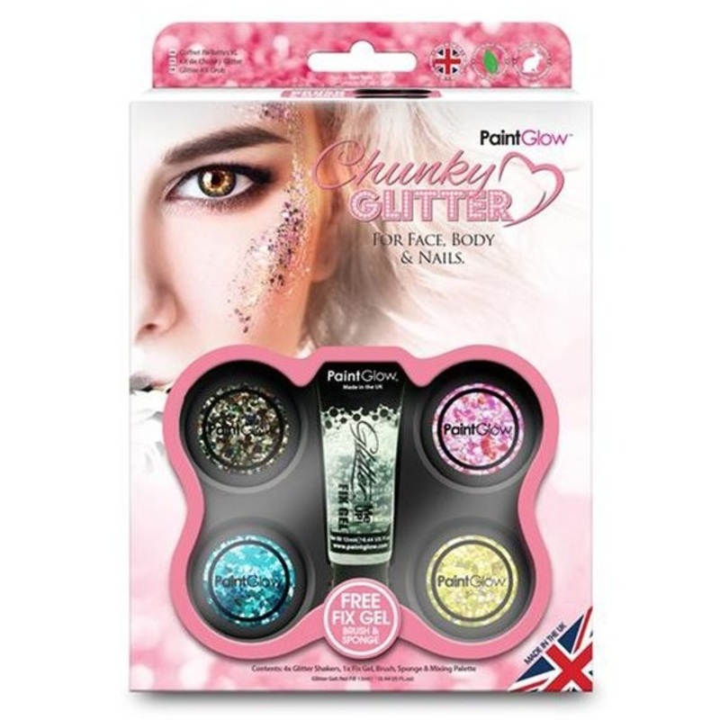 Body glitter make-up set