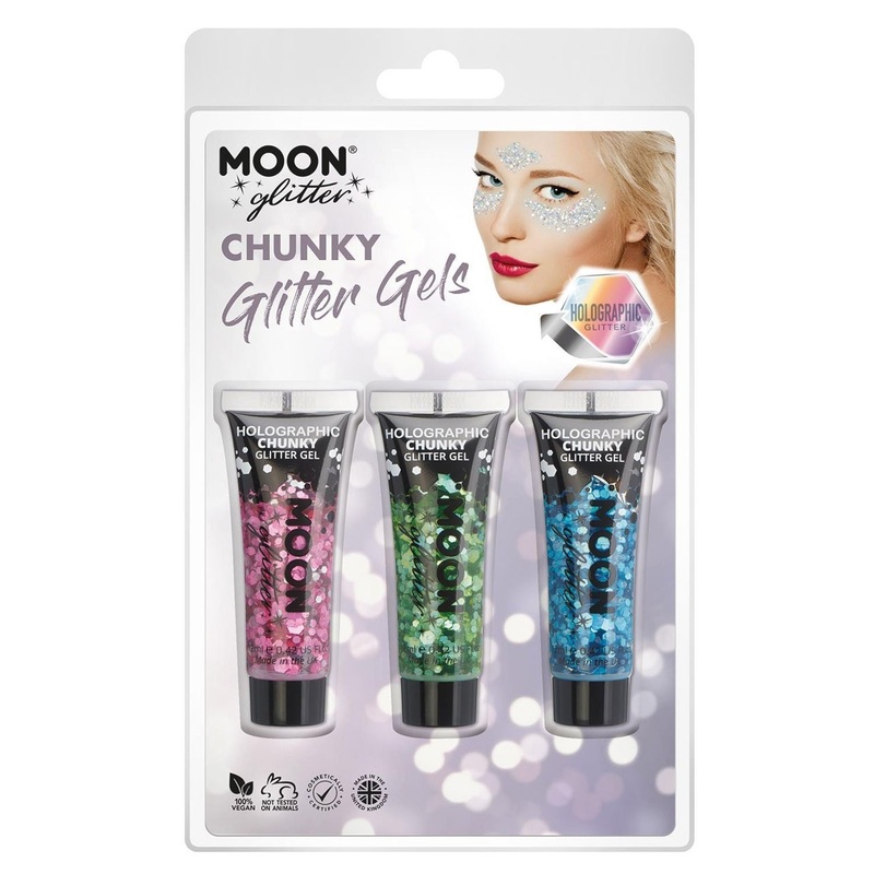 Chunky moon glitter gel