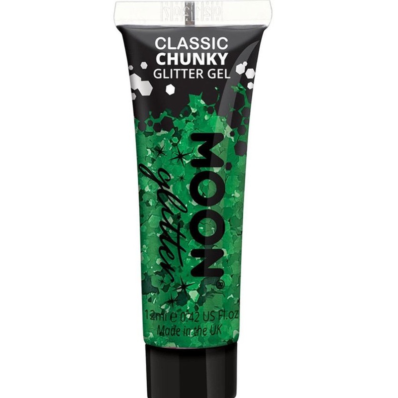 Coarse Chunky Glitter Bodygel in Green 12ml