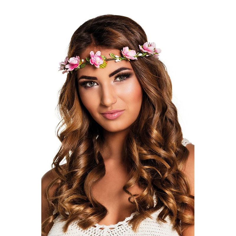 Delicate cherry blossom floral hair wreath